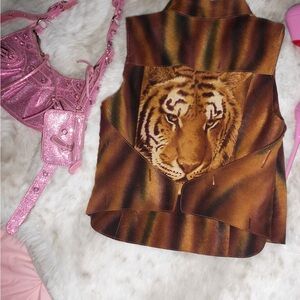 Tiger Print Vest